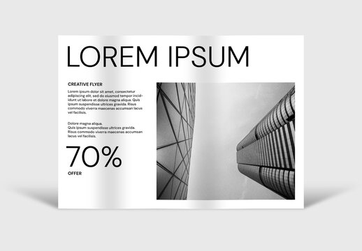A4 Landscape Mockup Layout