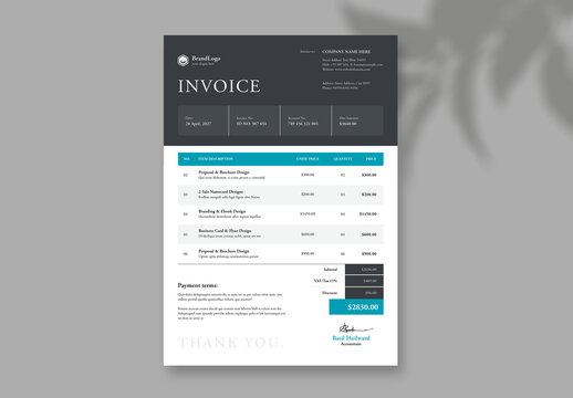 Professional Invoice Layout