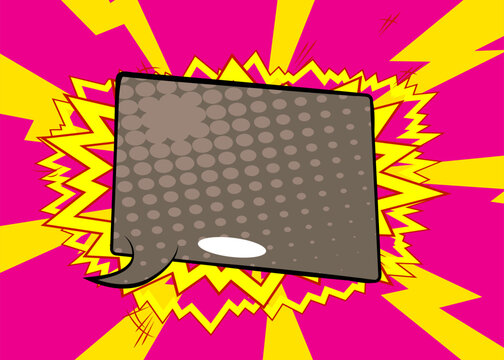 Cartoon background, comic book backdrop. Retro vector comics pop art design.
