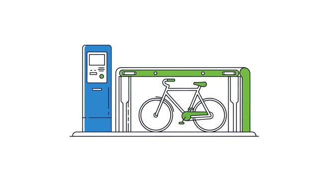 Automated bicycle parking system providing secure storage and convenient access for urban commuters utilizing smart technology for efficient multi modal transportation solutions in city centers