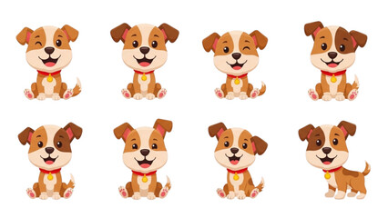 Cartoon monkey characters doing various fun poses and activities Vector © MD siddik