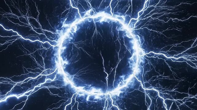 Electricity energy lightning bolt for creative digital media and visual arts