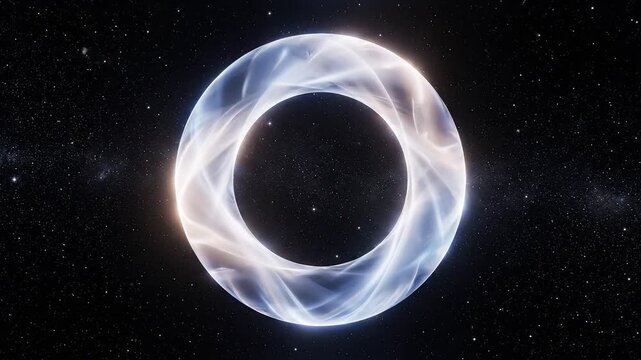 Cosmic ring in space for compelling visual storytelling and engaging ads