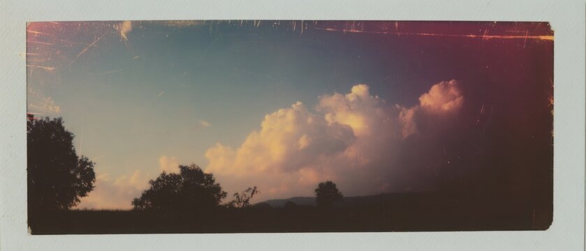 Dramatic atmospheric bursts of blue and indigo against a chili red field with vintage orange scratches for creative editing, retro music videos and cinematic overlays
