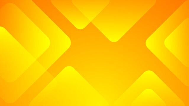 Modern abstract background featuring vibrant orange and yellow gradients with overlapping diamond shapes for geometric design