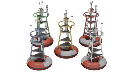 3d rendering ocean buoy © santiago