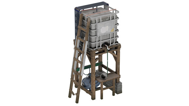3d rendering ibc water tank