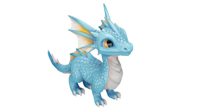 3d rendering baby dragon