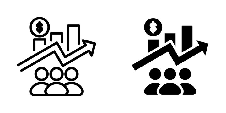 Per capita icon, element icon for design branding, print, and digital media
