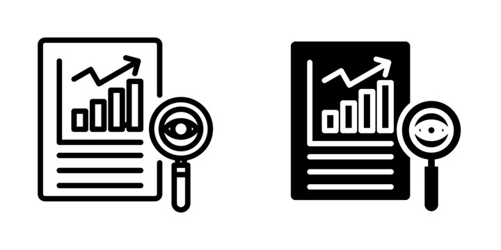 Transparency report icon, element icon for design branding, print, and digital media