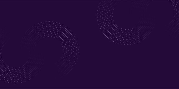 Abstract geometric lines glowing on dark background. Modern shiny circle lines pattern, purple circle lines, vector illustration.