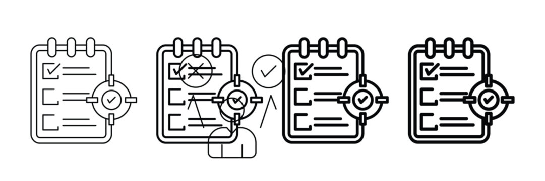 Project Scope Icon Set Different Style Collection