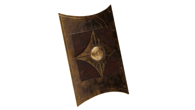 3d rendering roman shield 