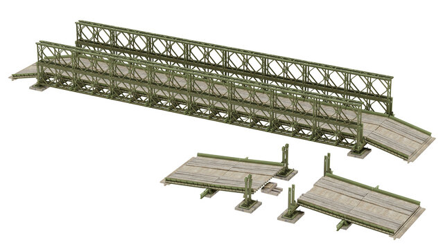3d rendering bailey bridge