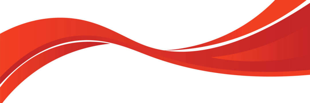 Vector red line background curve element with white space for text and message design, overlapping layers, vector