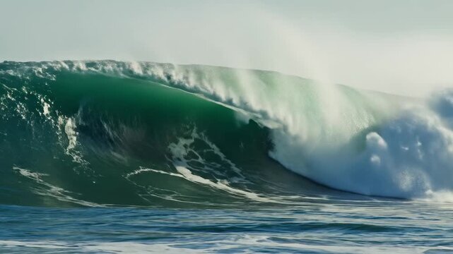 Large ocean wave curling over symbolizing exploration and the great outdoors