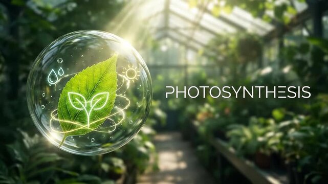 Photosynthesis converting solar energy, carbon dioxide, water into oxygen, glucose, sustaining plant biology, vital ecosystem, chlorophyll pigment, thylakoid membrane, stroma, essential life process.