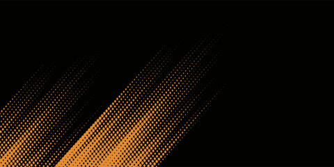 Fototapeta premium orange black brush Car sticker wrap pattern banner abstract sporty lines black orange color sport combination cover old simple art