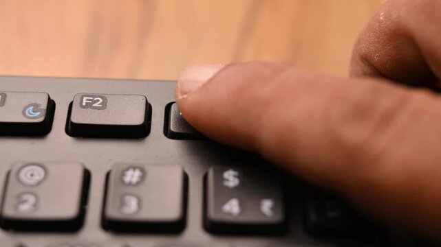 Pressing F3 Key on Keyboard to Open Search Function on Computer