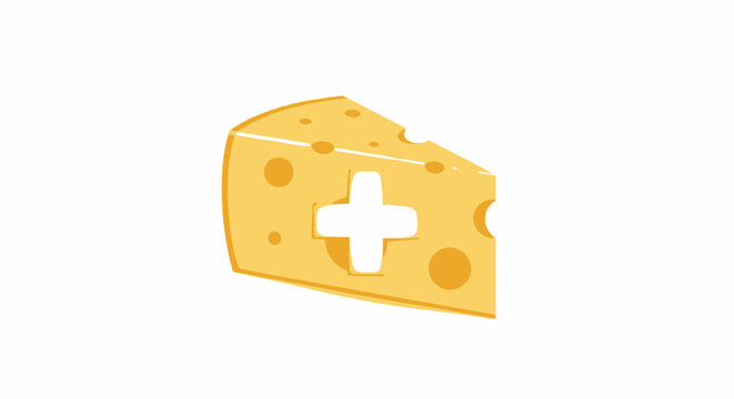 Swiss cheese wedge with holes.