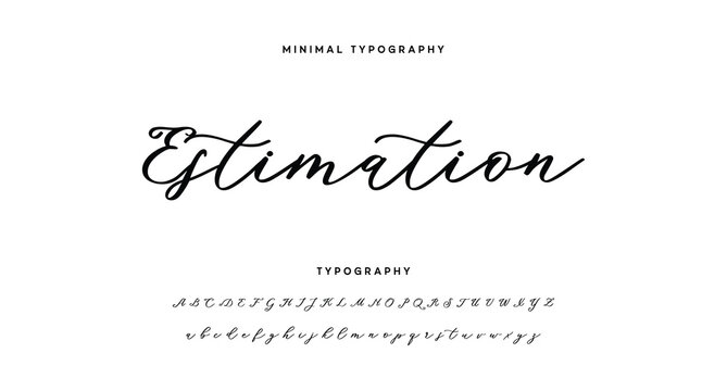 signature Font Calligraphy Logotype Script Brush Font Type Font lettering handwritten