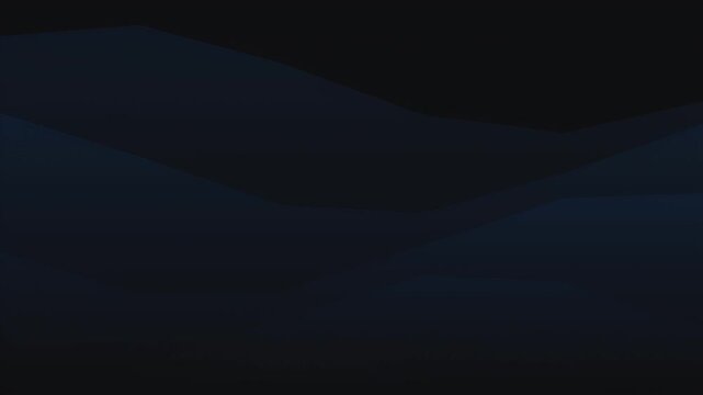 Minimalist dark blue geometric landscape with low poly hills and a moody atmosphere for motion graphics