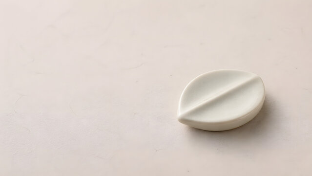White Ceramic Chopstick Rest Still Life Background with Copy Space