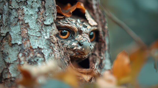 Color blind test camouflaged animal in forest revealed through unique viewing perspective