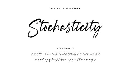 Best Alphabet Signatures Handdraw Brush Script Logotype Font lettering handwritten © Nimra