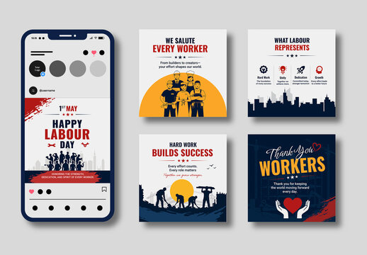 Labour Day Awareness Social Post