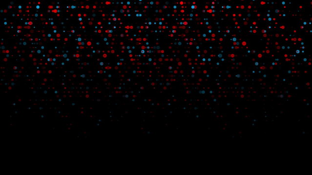 Blue red shiny sparkling halftone dots abstract futuristic background