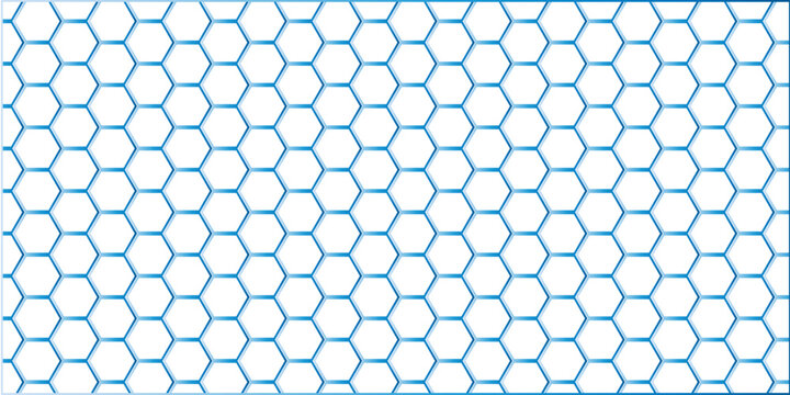 Abstract blue background with a seamless geometric net pattern featuring circular vector shapes and a mosaic texture for a modern wallpaper design