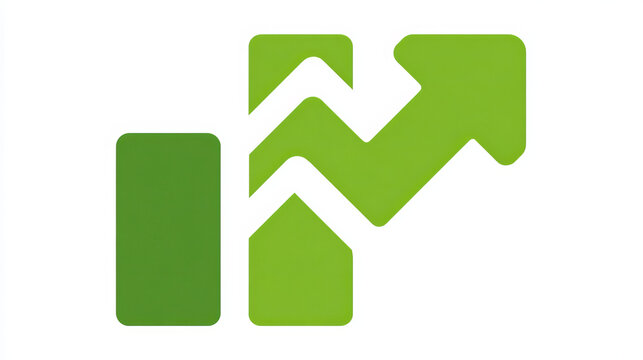 Increase decrease graphic element vector icon i.e. arrow, graph, chart and diagram. Data statistic both up down. For business report of housing, price, interest rate. Also money, finance, stock price.
