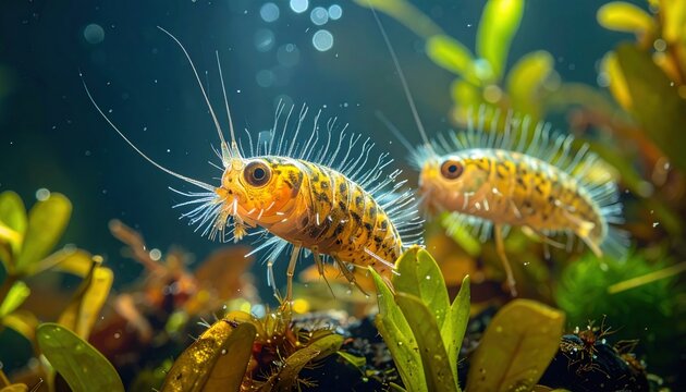 Microscopic Rotifers with Crown-Like Cilia swimming in Aquatic Habitat