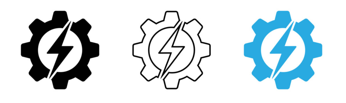 Electric power solutions logo a modern symbol of energy and innovation