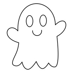 Obraz premium Friendly Little Ghost Character