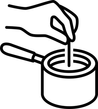 Handmade Candle Making Line Icon