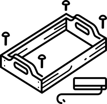 Wooden Tray Woodworking Project Icon
