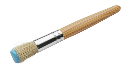 Fototapeta premium Blue and beige makeup brush