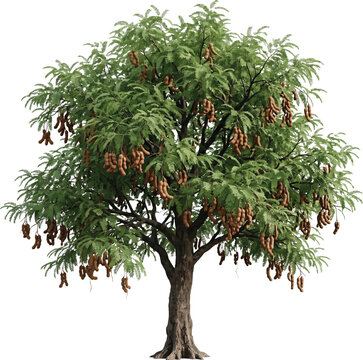 Tamarind Tree with Fruits