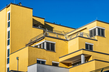 Obraz premium part of a typical apartment house in austria