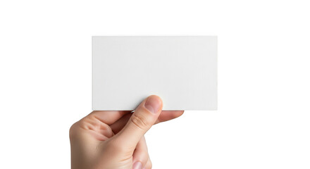 Obraz premium Hand holding blank white card
