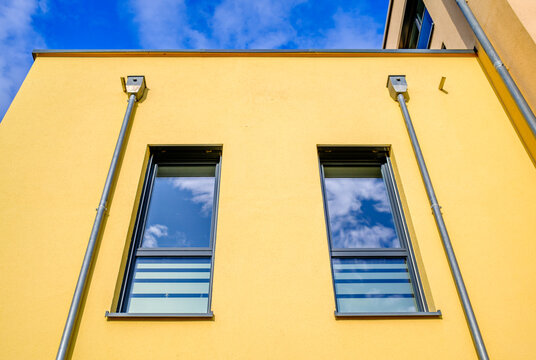 part of a typical apartment house in austria