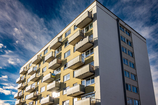 part of a typical apartment house in austria