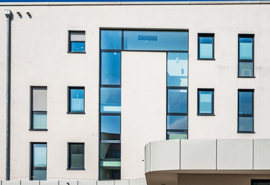 part of a typical apartment house in austria