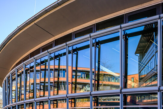 typical windows of an office building