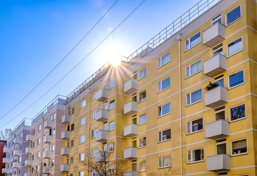 part of a typical apartment house in austria