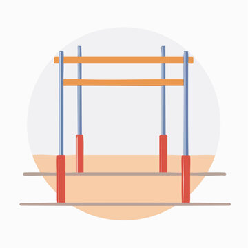 Gymnastics Parallel Bars Icon