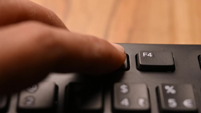 Pressing F3 Key on Keyboard to Open Search Function on Computer