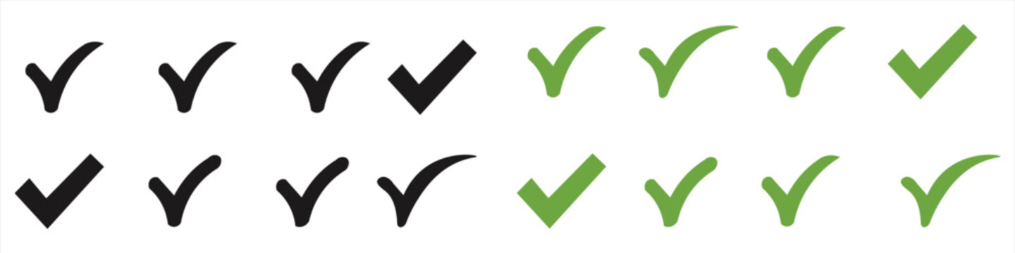 Vector Checkmark Icon Bundle &ndash; Success, Yes, and Complete Tick Mark